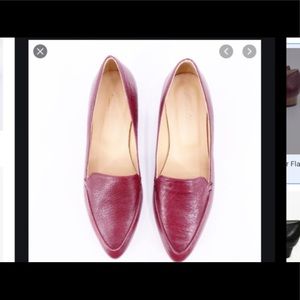 Burgundy Avellini Italian flats/loafers